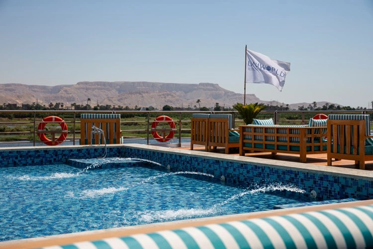 Sun deck of the S.S. Sphinx Nile Cruise Nile cruise